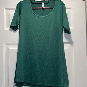 EUC XS Hunter Green LulaRoe Perfect T